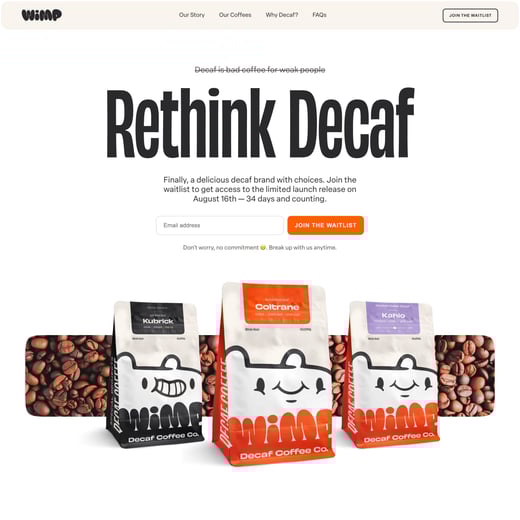 Wimp Decaf Coffee Co