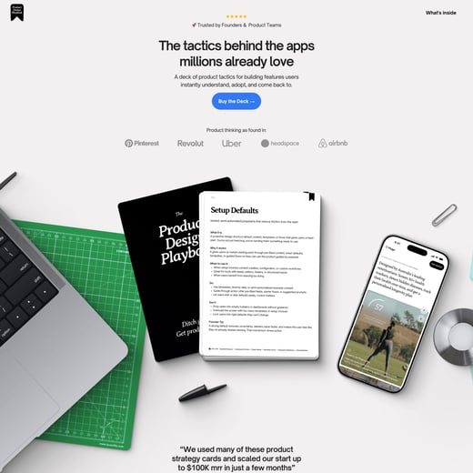 Product Design Playbook – Deck