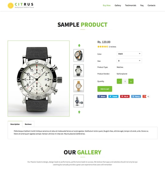 Citrus Template Thumbnail Preview