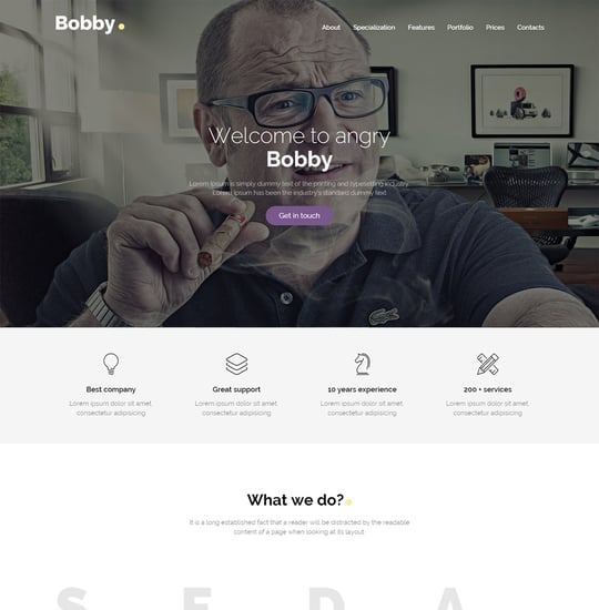 Bobby Template Thumbnail Preview