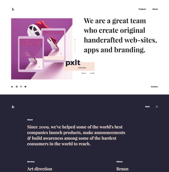 Brut Template Thumbnail Preview