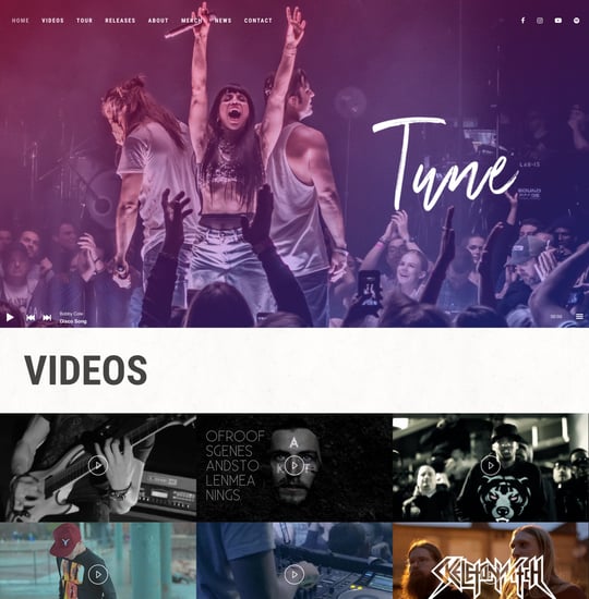 Tune Template Thumbnail Preview