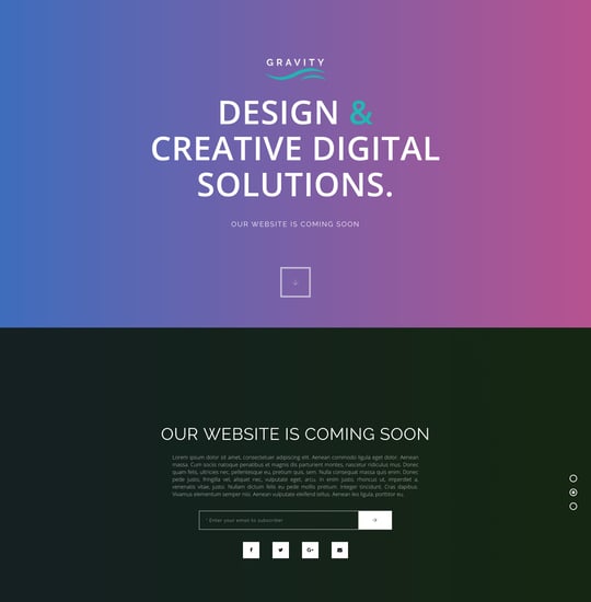 Gravity Template Thumbnail Preview