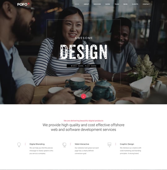 Pofo Template Thumbnail Preview