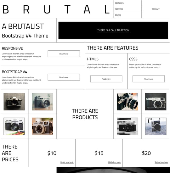 Brutal Template Thumbnail Preview
