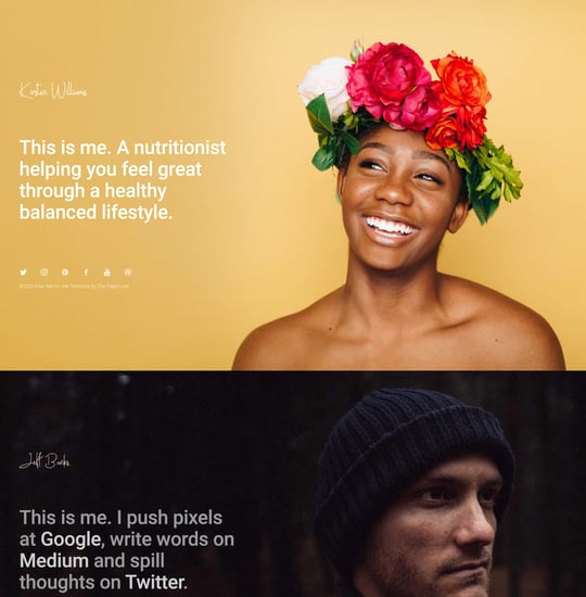 Me Template Thumbnail Preview