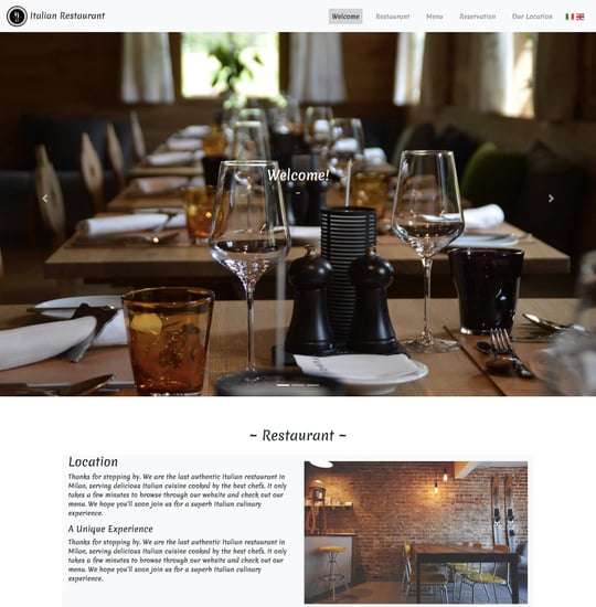 Ristorante Template Thumbnail Preview