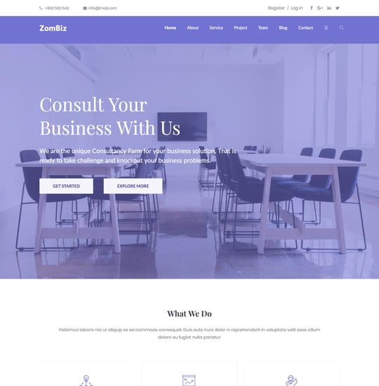 Zombiz Template Thumbnail Preview