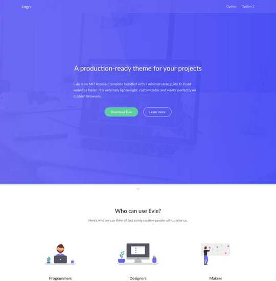 Evie Template Thumbnail Preview