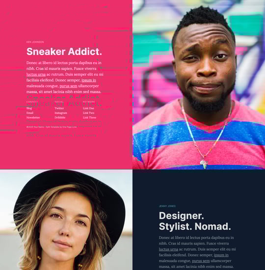 Split Template Thumbnail Preview