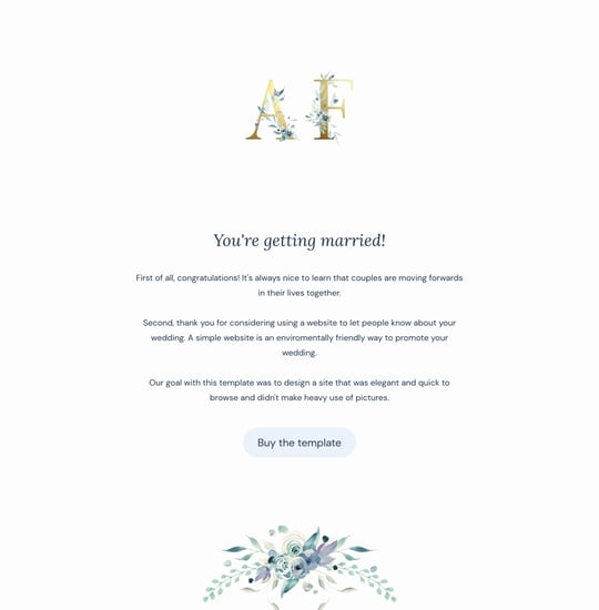 621 Wedding Template Thumbnail Preview