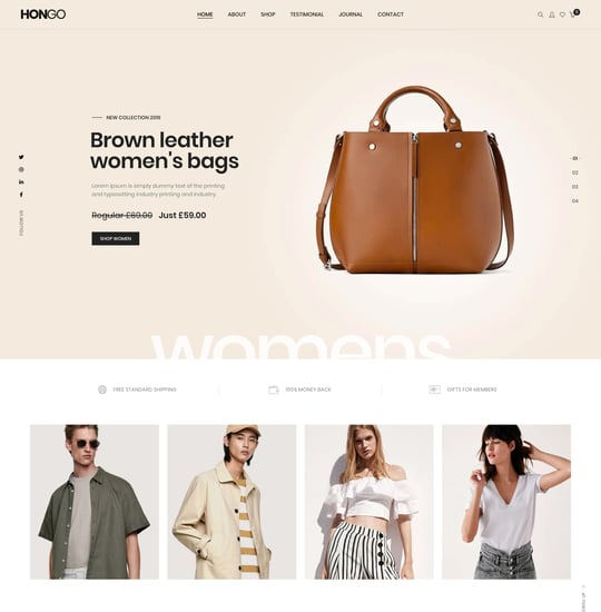 Hongo Template Thumbnail Preview