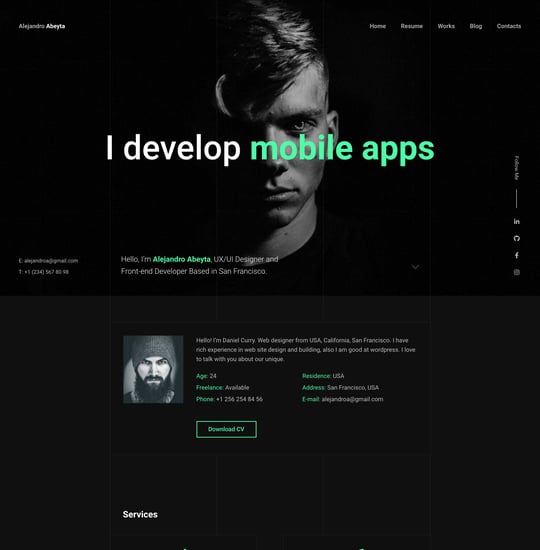 Cvio Template Thumbnail Preview