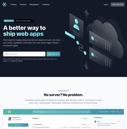 Tailwind UI – Marketing Page Template Thumbnail Preview
