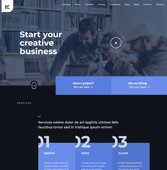 Kaven Template Thumbnail Preview