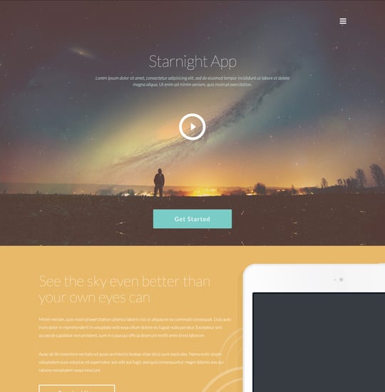 Starnight Template Thumbnail Preview
