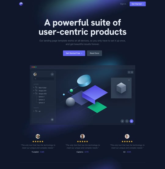 Cube Template Thumbnail Preview