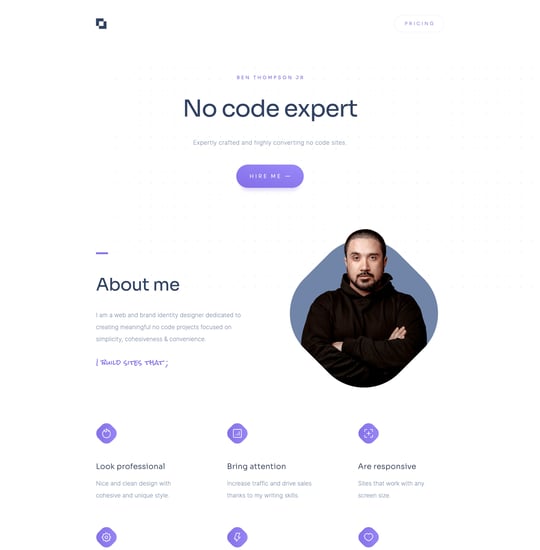No Code Expert Template Thumbnail Preview