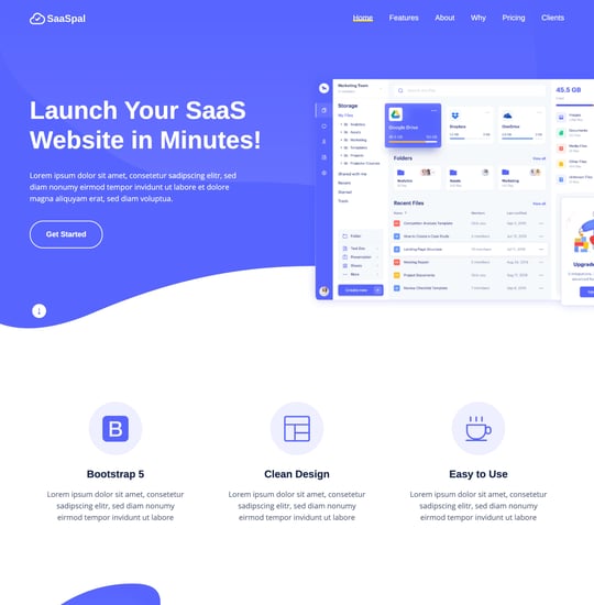 SaaSpal Template Thumbnail Preview