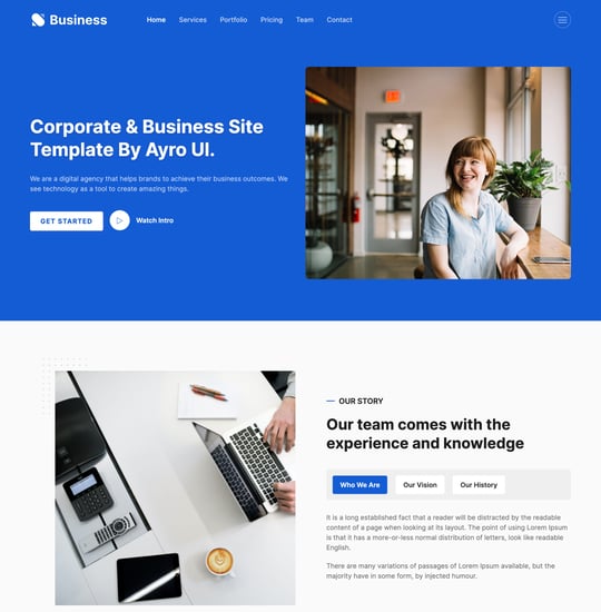 Ayro Business Template Thumbnail Preview