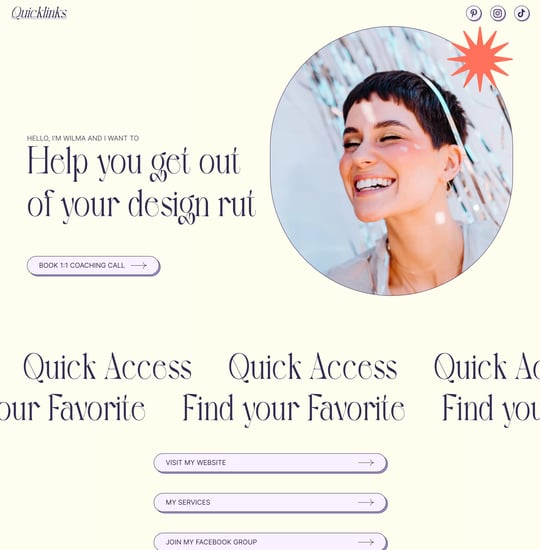 Quicklinks Template Thumbnail Preview