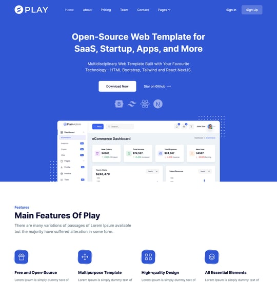 Play Template Thumbnail Preview