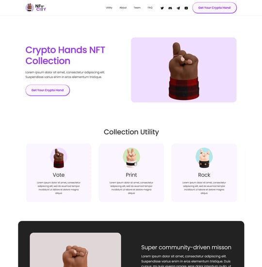 NFT City Template Thumbnail Preview