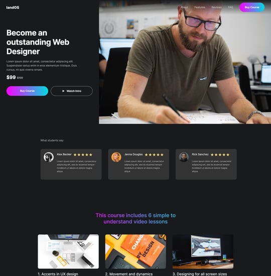 LandOS Template Thumbnail Preview