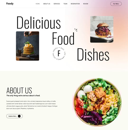 Foody Template Thumbnail Preview