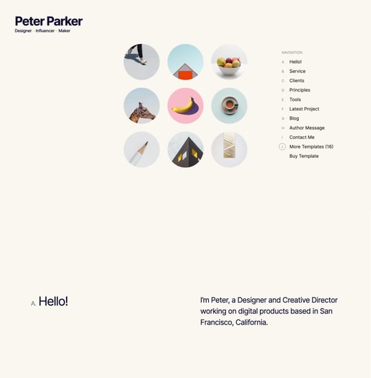 Minimalistic Template Thumbnail Preview