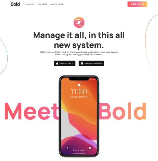 Bold Template Thumbnail Preview