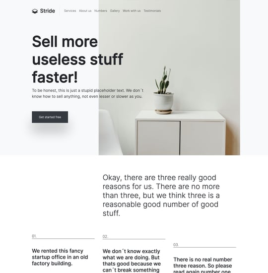 Stride Template Thumbnail Preview