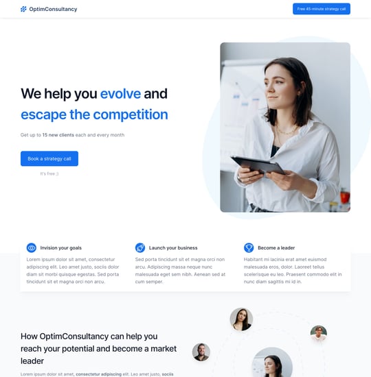 OptimConsultancy Template Thumbnail Preview