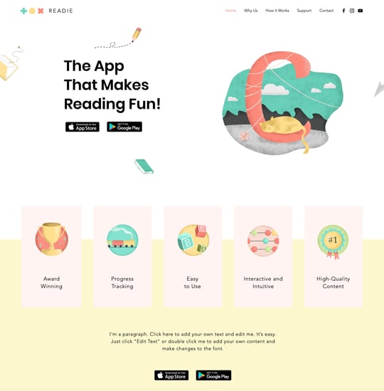 Readie Template Thumbnail Preview