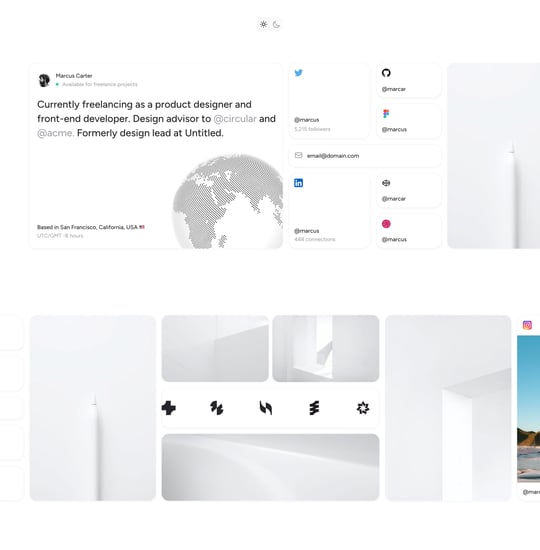 Horizontal Template Thumbnail Preview