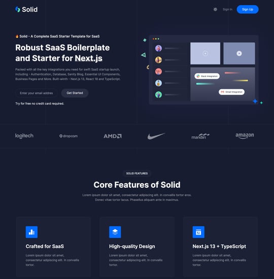 Solid – NextJS Template Thumbnail Preview
