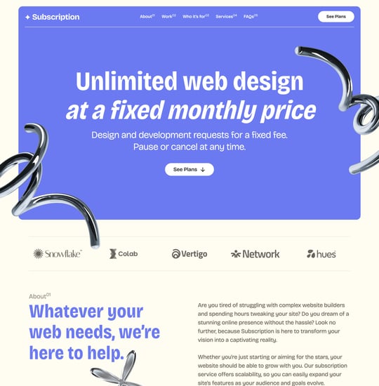 Subscription Template Thumbnail Preview