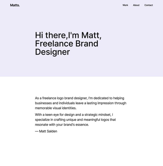 Matts Template Thumbnail Preview