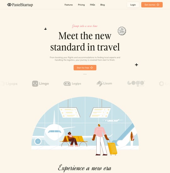 PastelStartup Template Thumbnail Preview