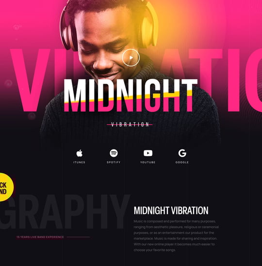 Crafto Music Template Thumbnail Preview