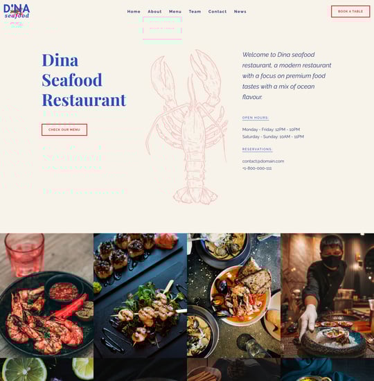 Dina Template Thumbnail Preview