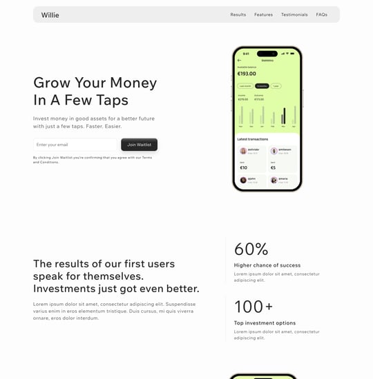 Willie Template Thumbnail Preview