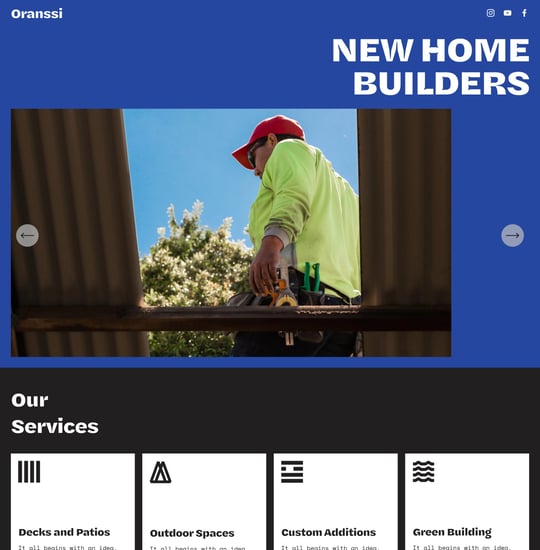 Oranssi Template Thumbnail Preview
