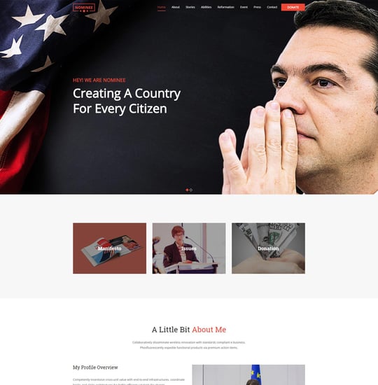 Nominee Template Thumbnail Preview