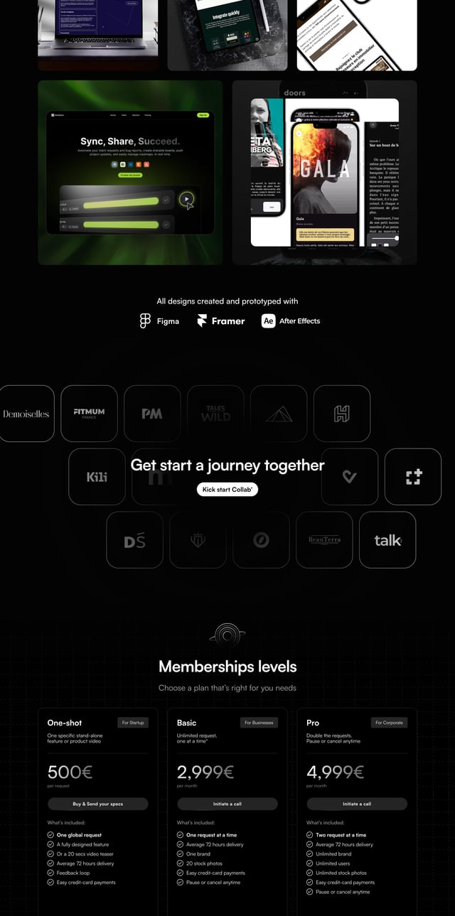 Figue Pricing Table Preview
