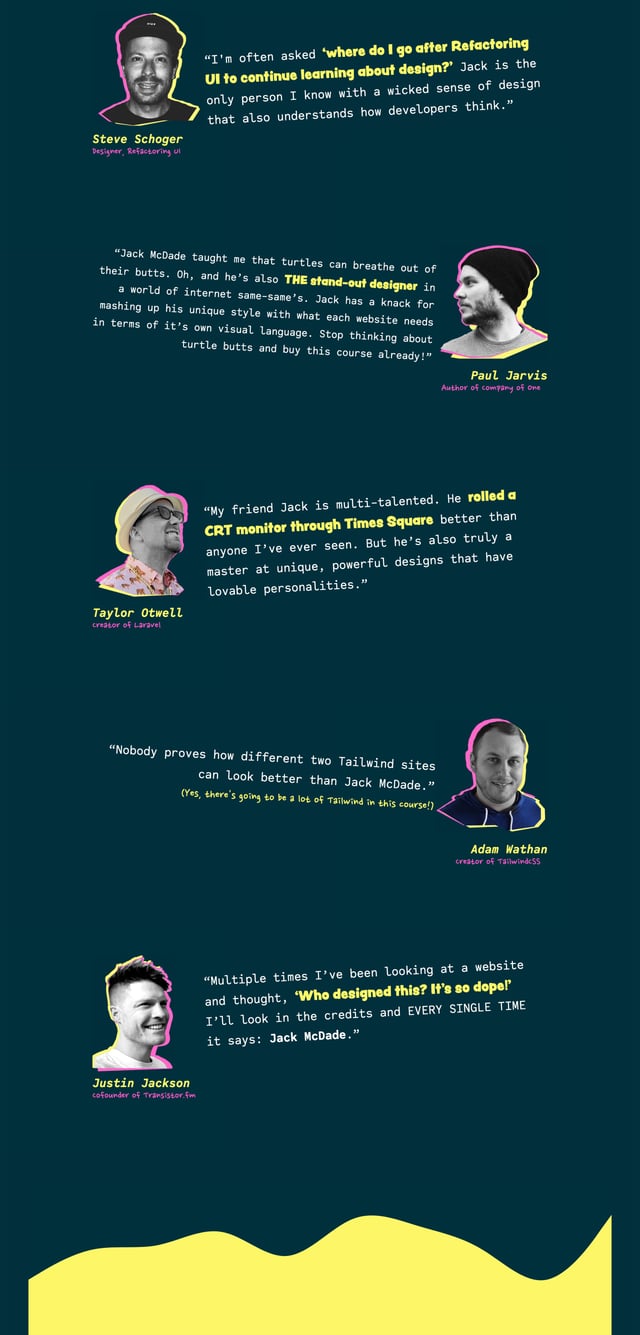 Radical Design Testimonials Preview