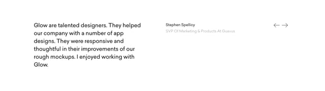 Glow Testimonial Slider Preview