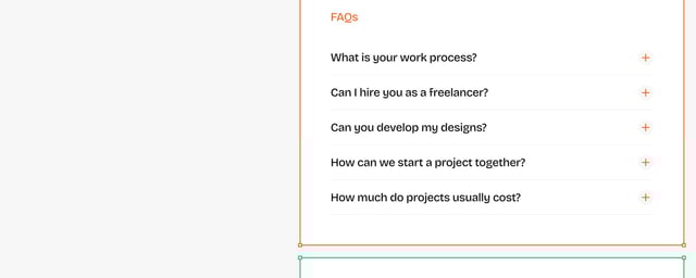 Pixels Studio FAQ Accordion Preview