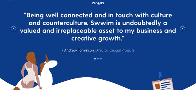 Swwim Testimonial Slider Preview