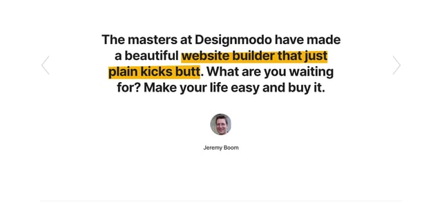 Designmodo Slides Testimonial Slider Preview